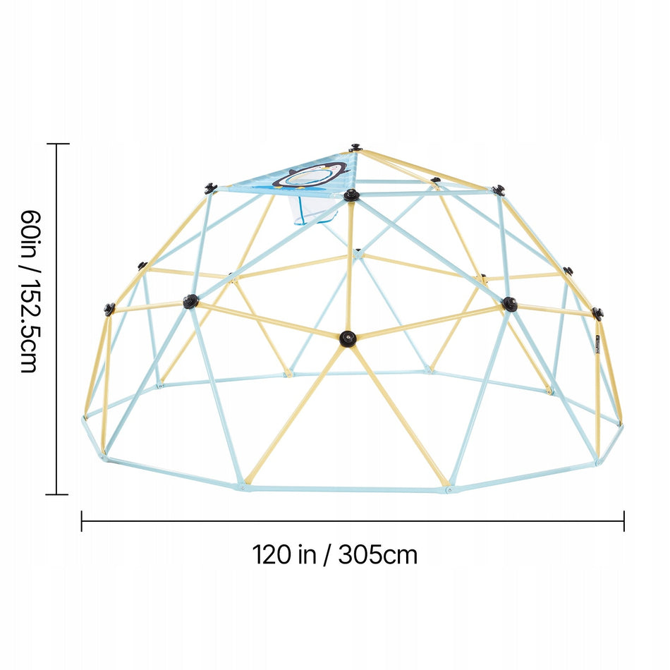 VEVOR 305CM STRONG CLIMBING DOME WITH 2 BALLS AND TOP NET