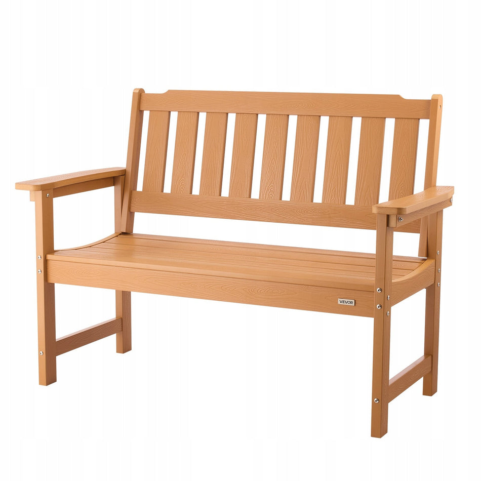 VEVOR GARDEN BENCH 128 CM LOAD CAPACITY 363 KG FOR 2-3 PEOPLE STRONG STURDY