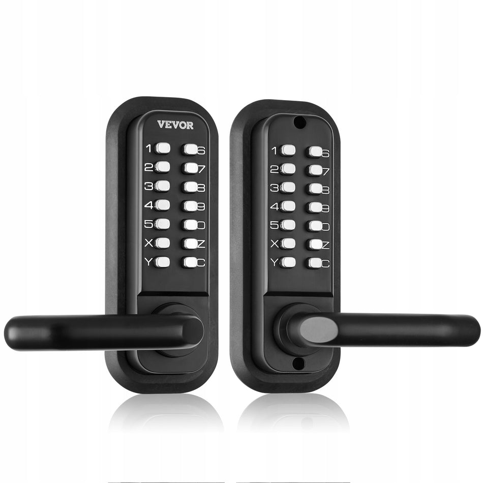 VEVOR SOLID MECHANICAL KEYLESS DOUBLE-SIDED DOOR LOCK 35-65 MM