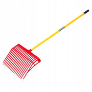 VEVOR SWEDISH DIGGING FORK 18 TEETH LONG HANDLE FIBERGLASS SOLID