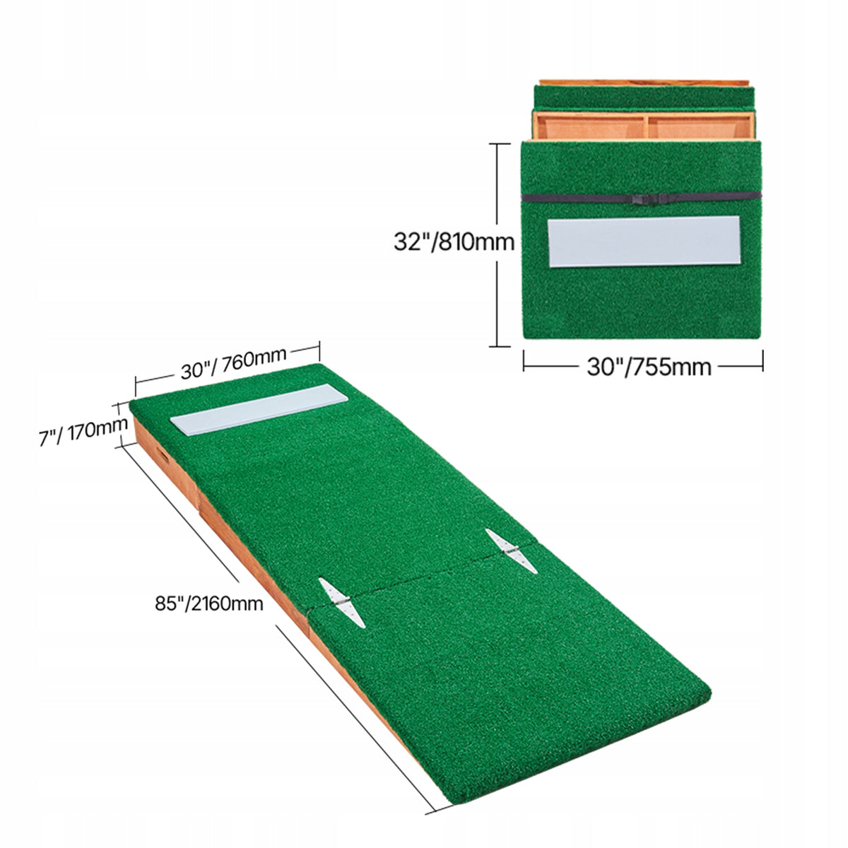 VEVOR 85-inch 550lbs Professional Portable Hay Bale Thrower Green