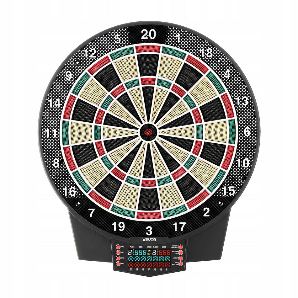 VEVOR ELECTRONIC DARTBOARD 393 MM 43 GAMES LCD COLOR SCREEN