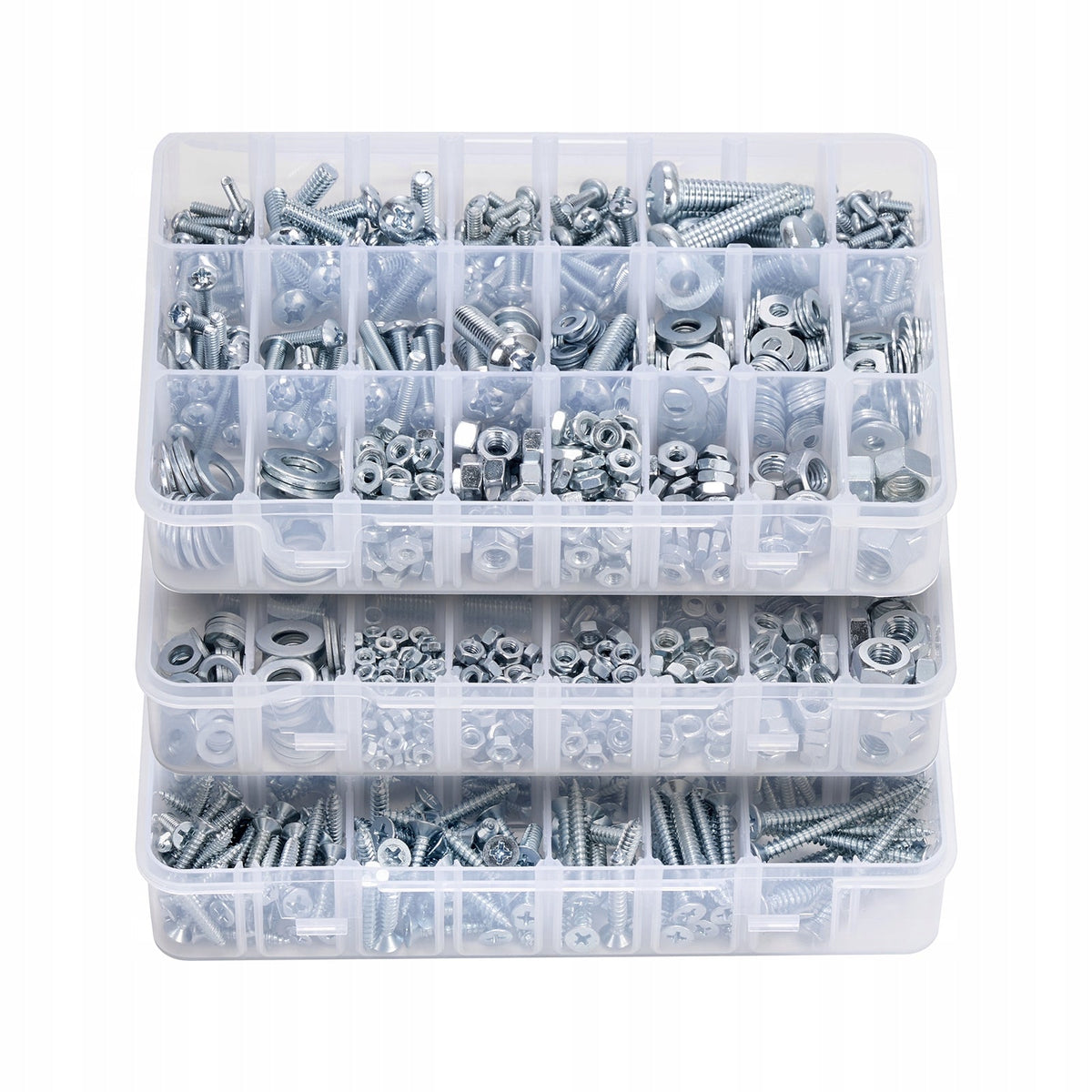 VEVOR 2250PCS SCREW AND NUT SET STRONG ALLOY STEEL METRIC