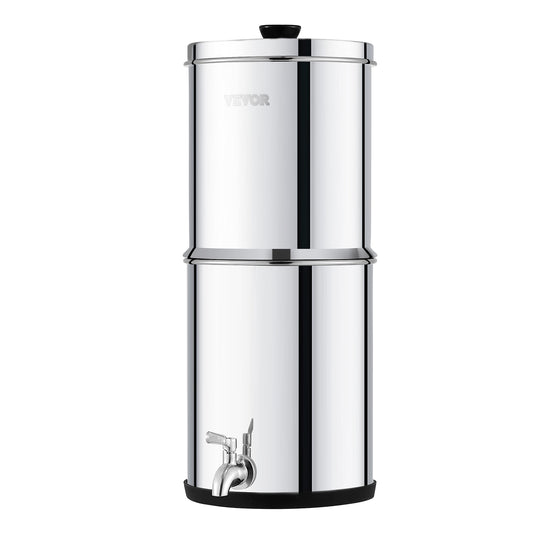 VEVOR GRAVITY-FED STAINLESS STEEL WATER FILTER SYSTEM 2.25 GALLONS