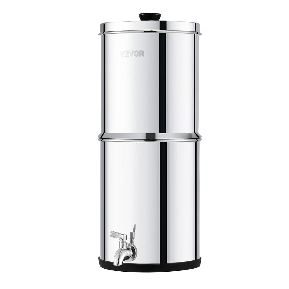 VEVOR GRAVITY-FED STAINLESS STEEL WATER FILTER SYSTEM 2.25 GALLONS