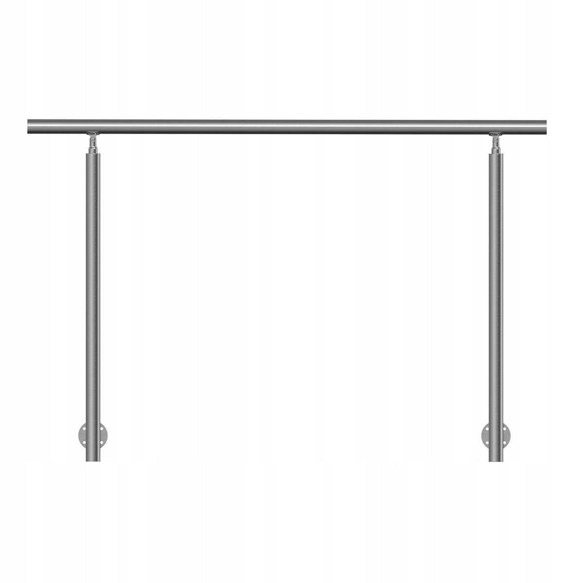 VEVOR OUTDOOR STAIR RAILING 150 CM STAINLESS STEEL ADJUSTABLE STRONG