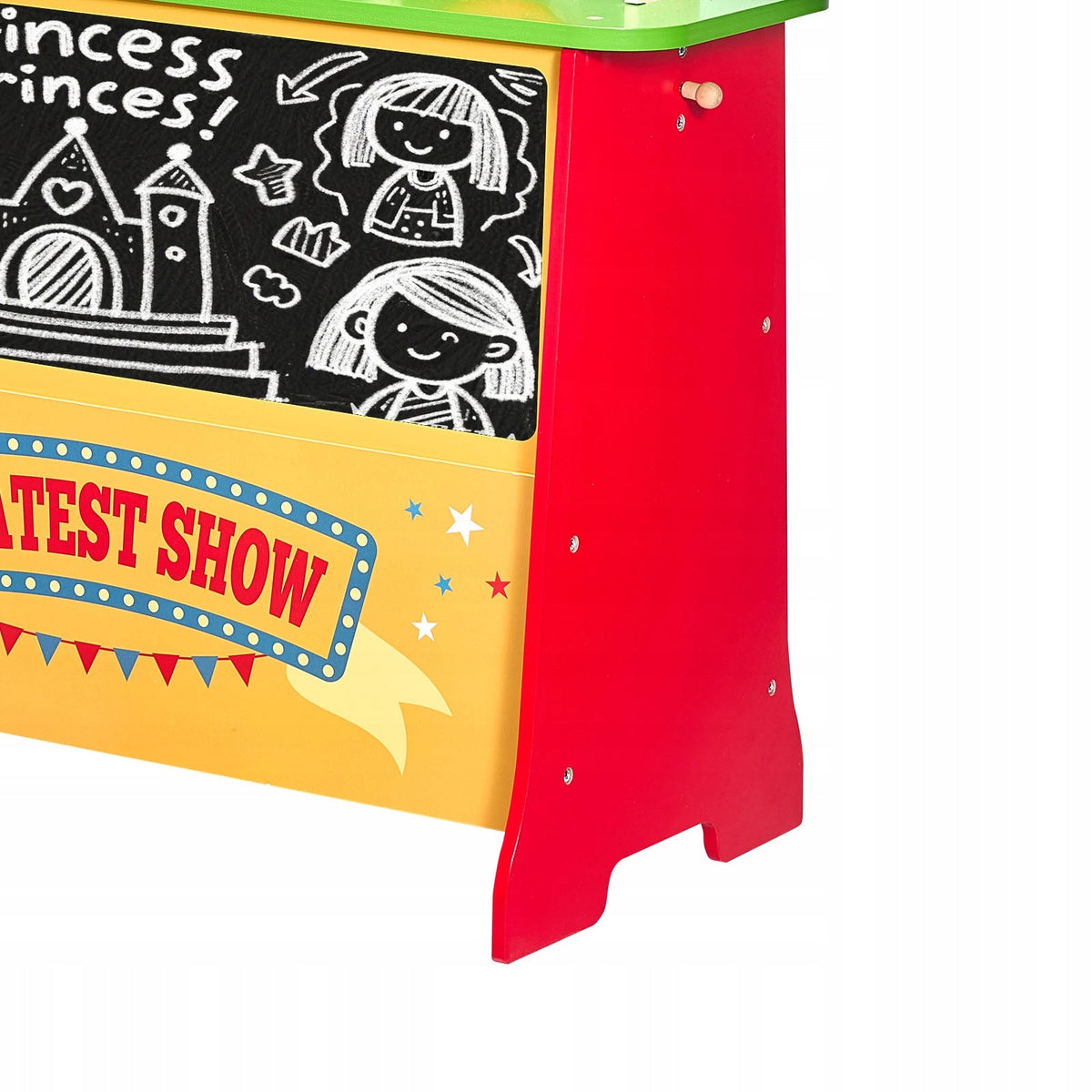 VEVOR WOODEN 2-IN-1 SHOP PUPPET THEATER PREMIUM CURTAINS MDF