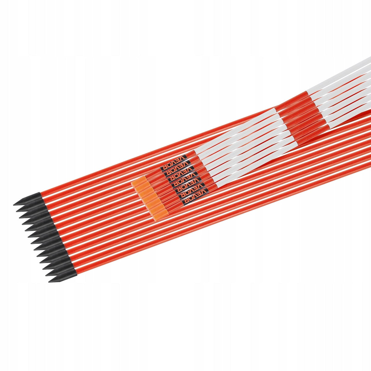 VEVOR Snow Stakes, 50 PCS, 1524MM Length, 7.87MM Diameter, Reflective, Strong Set