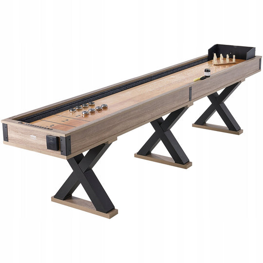VEVOR 11.5 FT 2-IN-1 PROFESSIONAL SHUFFLEBOARD TABLE SET