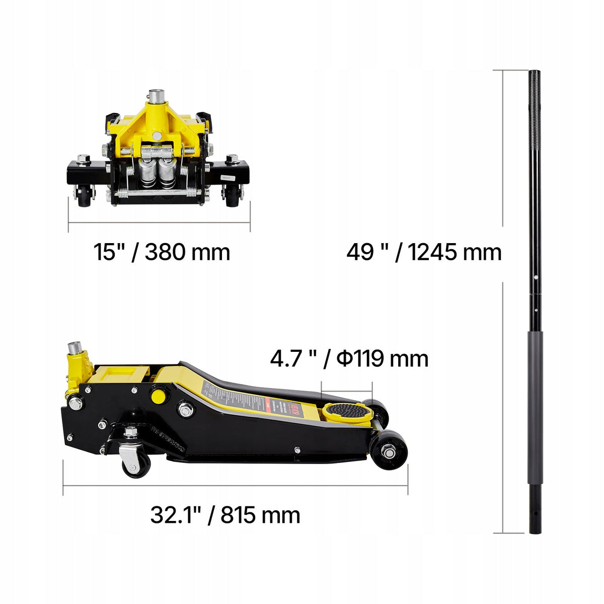 VEVOR LOW PROFILE 4 TON HEAVY DUTY STEEL HYDRAULIC CAR LIFT