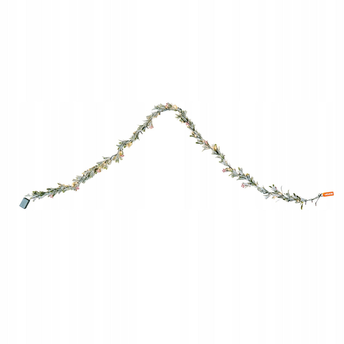 VEVOR CHRISTMAS GARLAND 2.7M GREEN PINE LED WATERPROOF REALISTIC