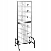 VEVOR LATTICE WALL PANEL 60X164 CM BLACK DISPLAY STAND WITH 10