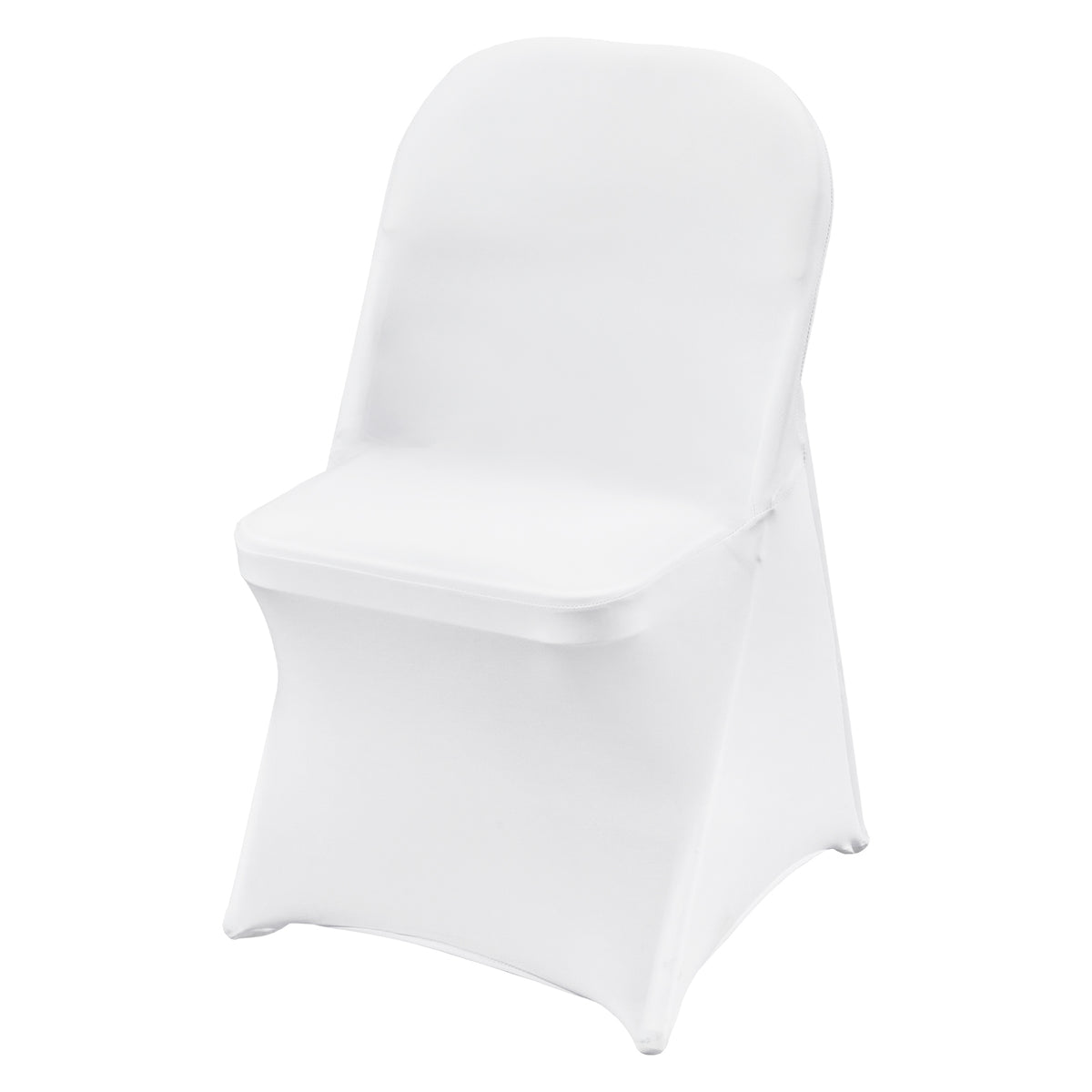 VEVOR FOLDING CHAIR COVERS ELASTIC SPANDEX 50 PCS WHITE
