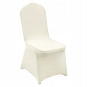 VEVOR 50 PCS FOLDING CHAIR COVERS ELASTIC SPANDEX COLOR BONE