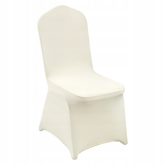 VEVOR 50 PCS FOLDING CHAIR COVERS ELASTIC SPANDEX COLOR BONE
