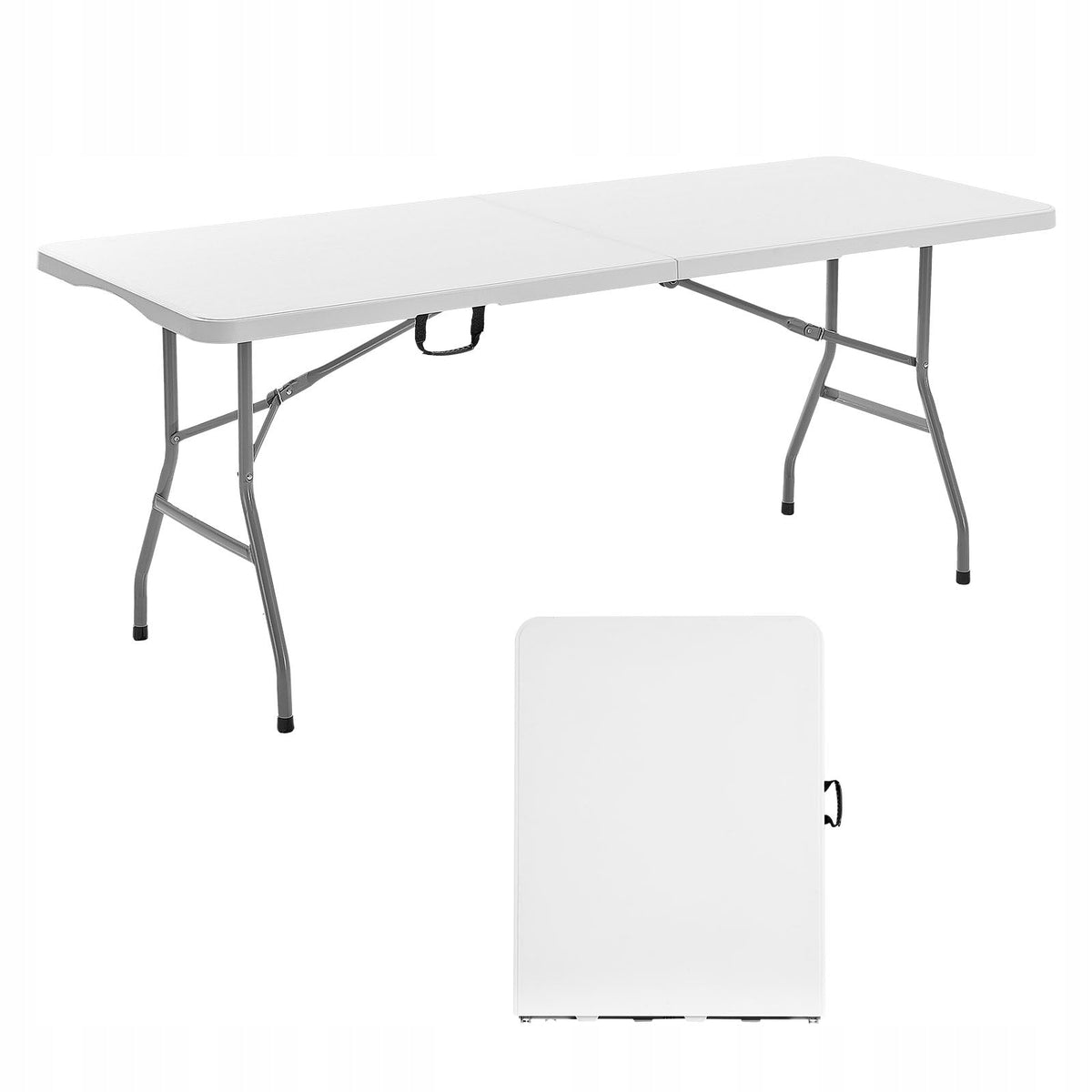 VEVOR FOLDING BUFFET TABLE 180 CM STRONG PORTABLE MULTIFUNCTIONAL TABLE