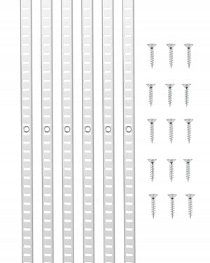 VEVOR 1846MM SHELF PILASTERS, 20 PCS, ADJUSTABLE BRACKETS, STRONG AND STURDY
