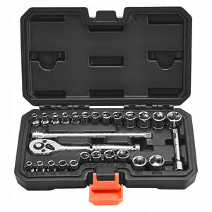 VEVOR SOCKET WRENCH SET 27 PIECES 6.4MM DRIVE PREMIUM CASE