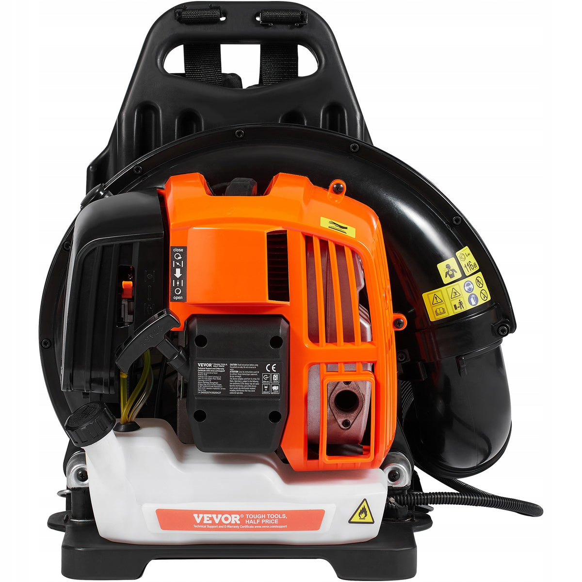 VEVOR 63CC 2-Stroke Gasoline Backpack Leaf Blower Powerful