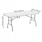 VEVOR FOLDING BUFFET TABLE 180 CM STRONG PORTABLE MULTIFUNCTIONAL TABLE