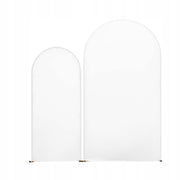VEVOR WEDDING ARCH SET OF 2 2.2M AND 1.8M GOLD STABLE BACKDROP STAND