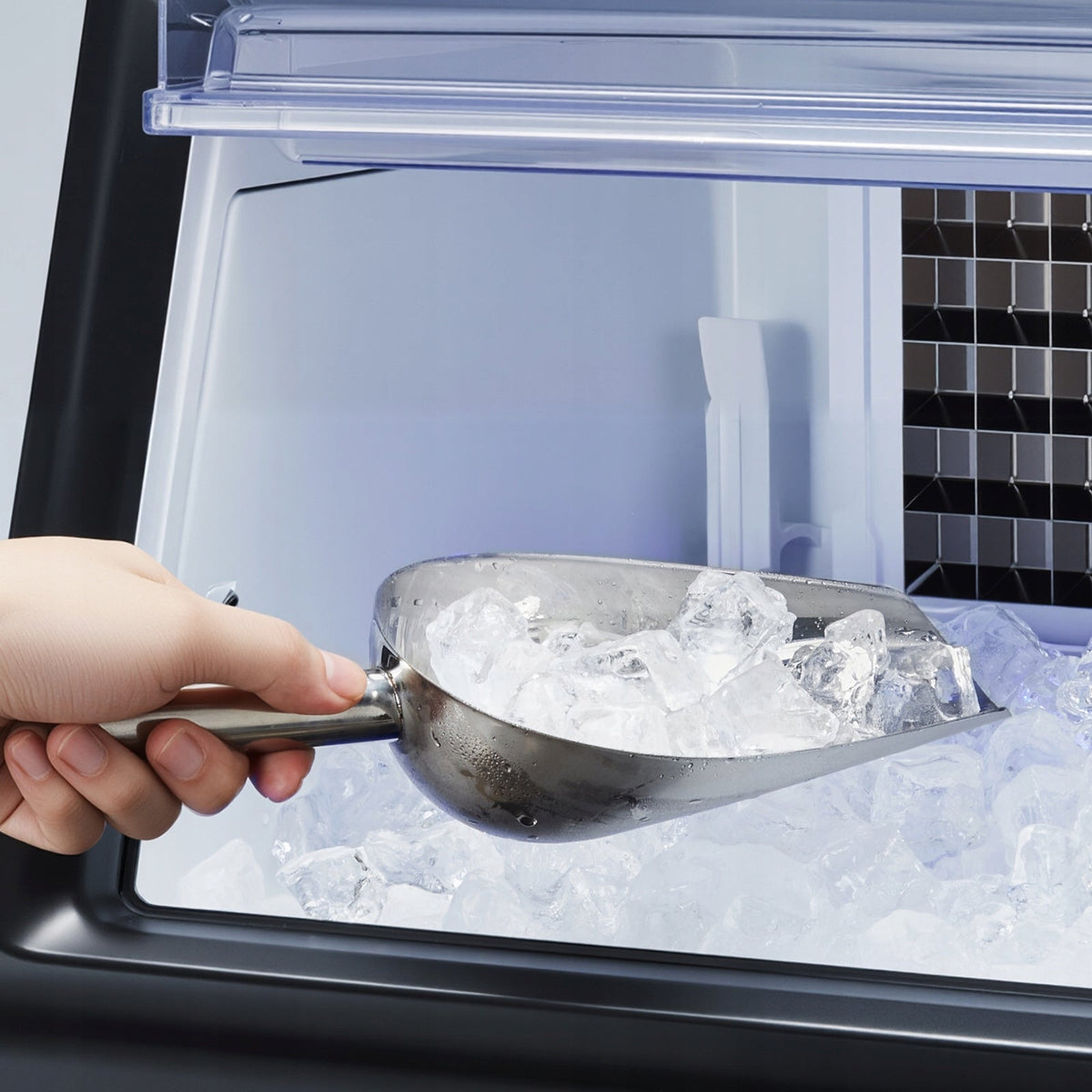 VEVOR COMMERCIAL ICE MAKER 59KG 15KG CAPACITY LED SELF-CLEANING
