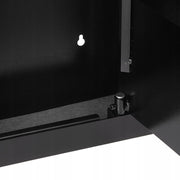VEVOR WALL SAFE WITH PASSWORD AND KEY STRONG STEEL HOUSING 3 SHELVES LED