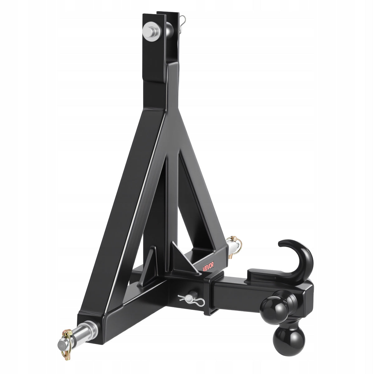 VEVOR 3-Point 2 Inch Receiver Hitch with 3 Balls, Solid and Durable