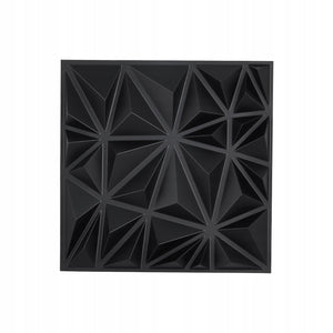 VEVOR 3D WALL PANELS 33 PCS 30X30 CM PVC DIAMOND MATTE BLACK PREMIUM