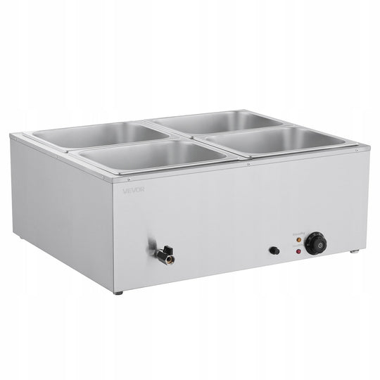 VEVOR PROFESSIONAL COMMERCIAL FOOD WARMER 4 CONTAINERS 1500W