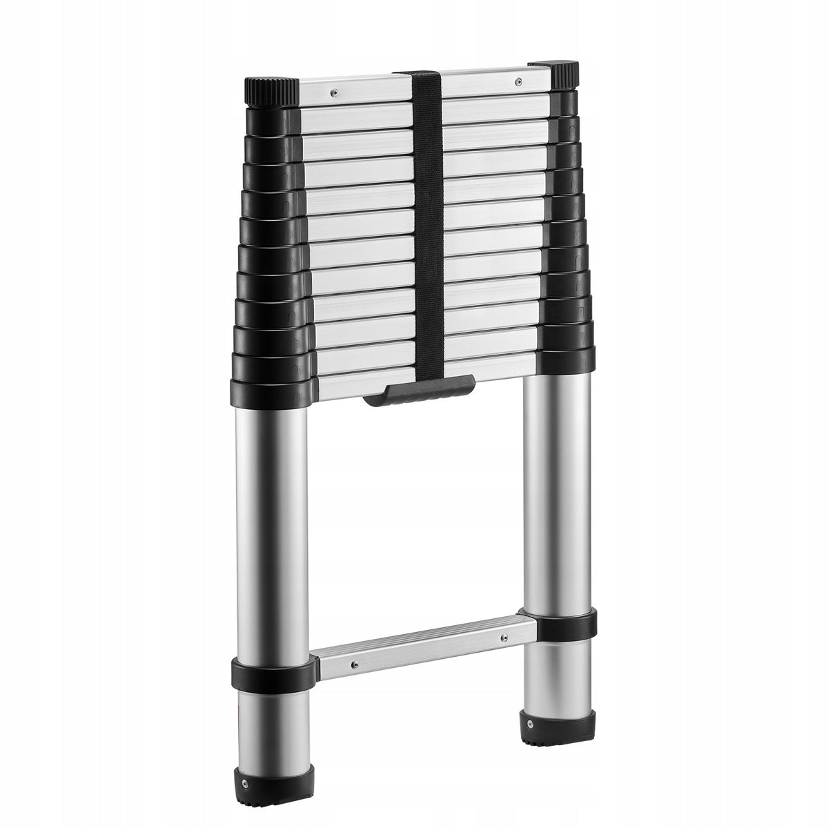 VEVOR 3740 MM TELESCOPIC LADDER, FOLDABLE ALUMINIUM, STRONG, 150 KG