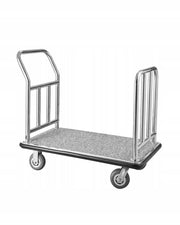 PROFESSIONAL VEVOR HOTEL LUGGAGE TROLLEY 340KG CAPACITY 4 WHEELS 6 INCH