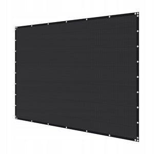VEVOR 90 HDPE SUN SHADE SAIL 244X366 CM STRONG SOLID BLACK