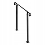 VEVOR STAIR RAILING ADJUSTABLE FOR 2-3 STEPS STRONG STEEL MATTE BLACK