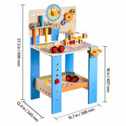 VEVOR KIDS WOODEN WORKBENCH 62 PIECES EDUCATIONAL