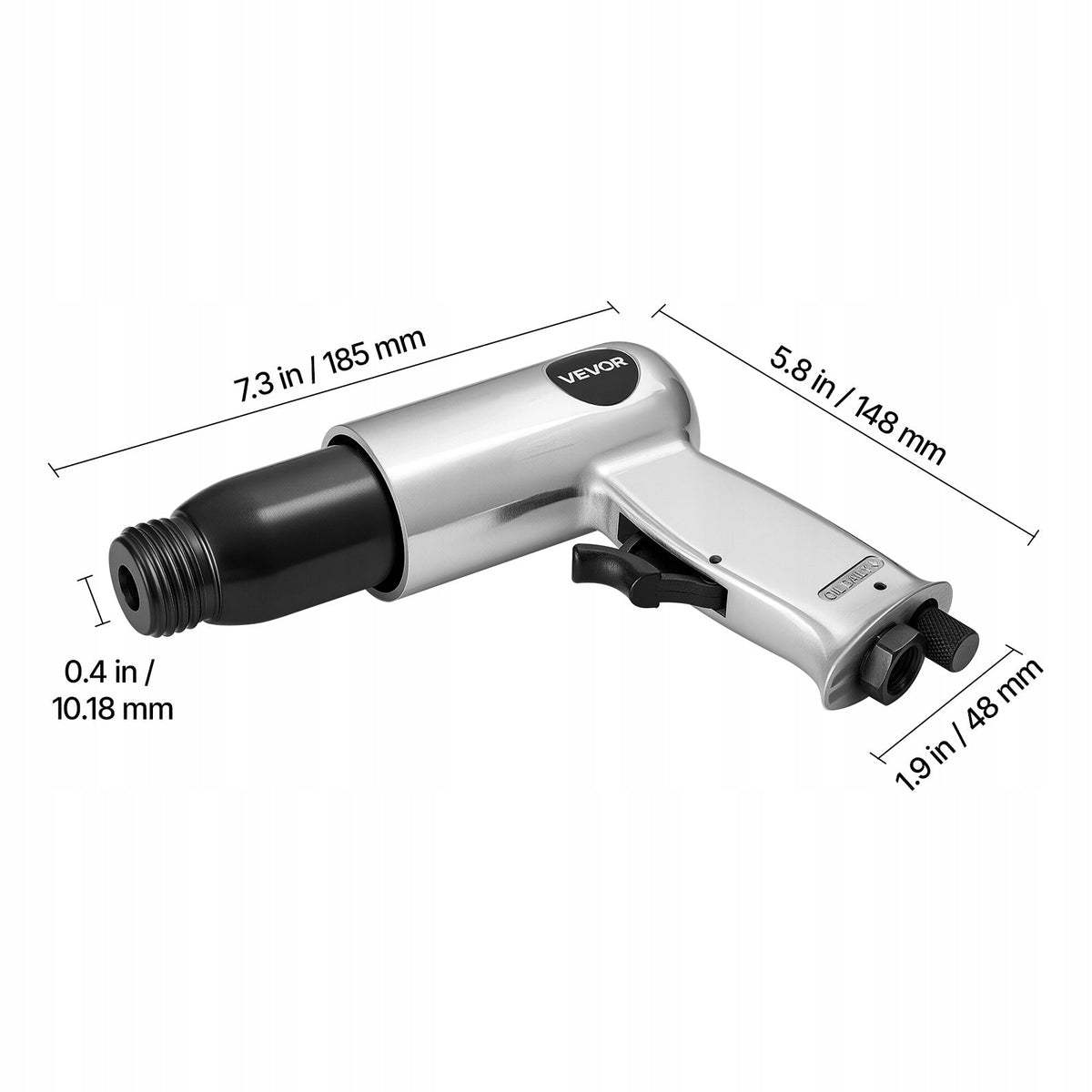 VEVOR PNEUMATIC HAMMER 3500 BPM 4 CHISELS ERGONOMIC SOLID