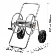 VEVOR Professional Garden Hose Cart 6096 9144 CM with Two Wheels