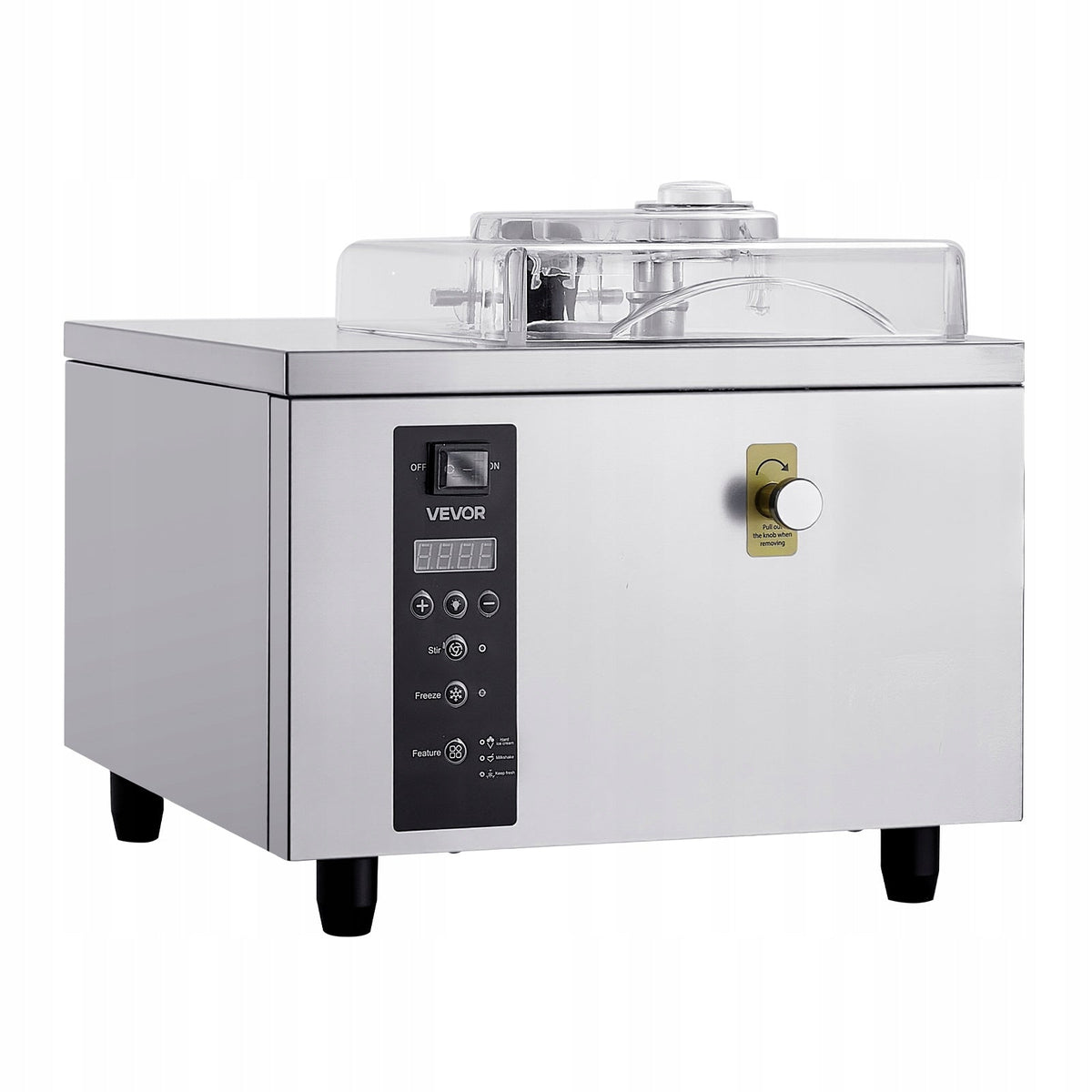 VEVOR PROFESSIONAL ICE CREAM MACHINE 500W 5L H STAINLESS STEEL CYLINDER