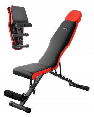 VEVOR ADJUSTABLE EXERCISE BENCH STURDY FOLDABLE 660LBS CAPACITY