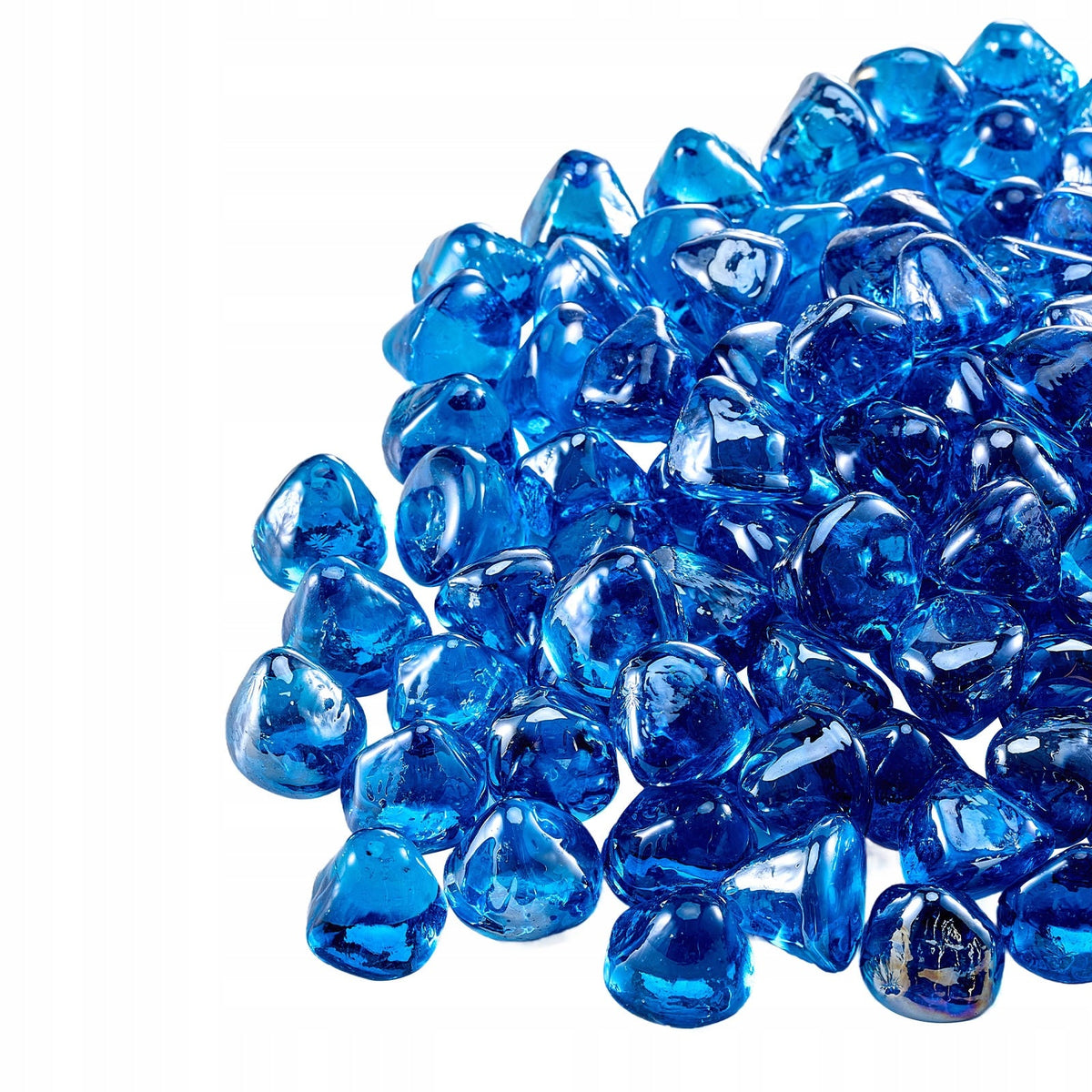 FIREPROOF GLASS VEVOR 4.5 KG GLASS STONES MARINE BLUE 25.4 MM