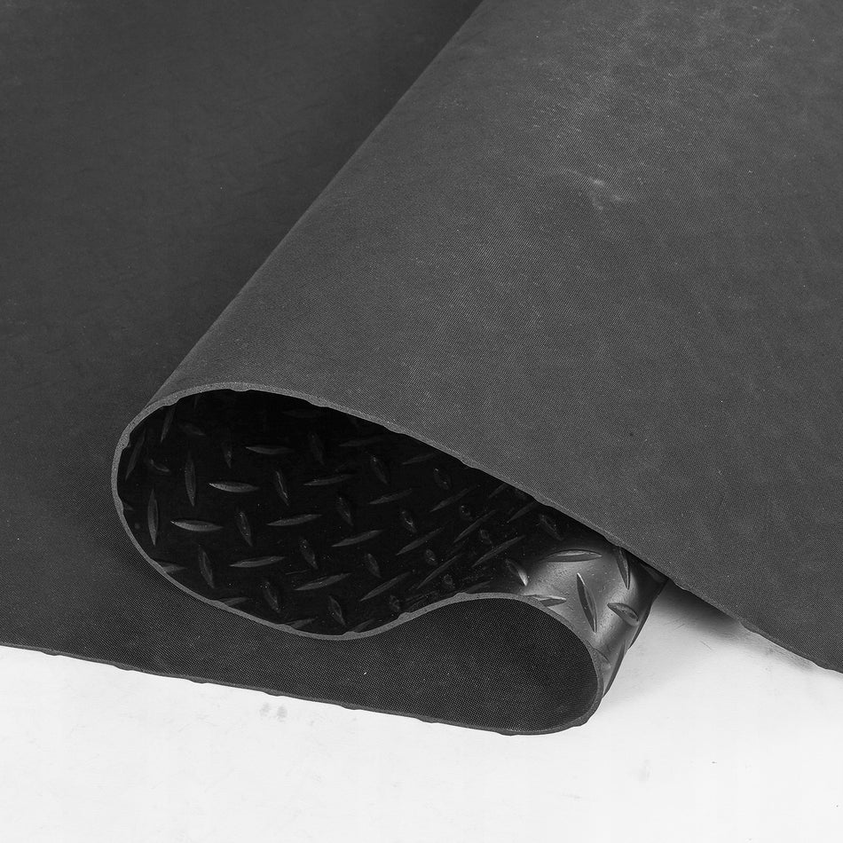 VEVOR RUBBER MAT 2465X1236MM SBR 3MM STRONG FLOOR GARAGE BLACK