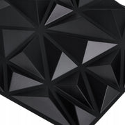 VEVOR 3D WALL PANELS 33 PCS 30X30 CM PVC DIAMOND MATTE BLACK PREMIUM