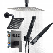 VEVOR SHOWER SET 10 INCH RAIN SHOWER HEAD POWERFUL MATTE BLACK