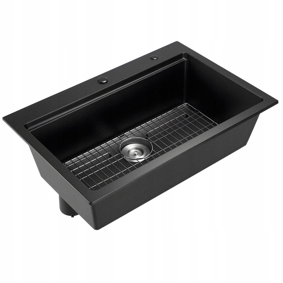 VEVOR 84x56x25 CM PREMIUM BLACK GRANITE KITCHEN SINK COUNTERTOP MOUNT