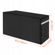 VEVOR GRILL COVER 167 CM WATERPROOF SOLID WITH BUCKLES BLACK