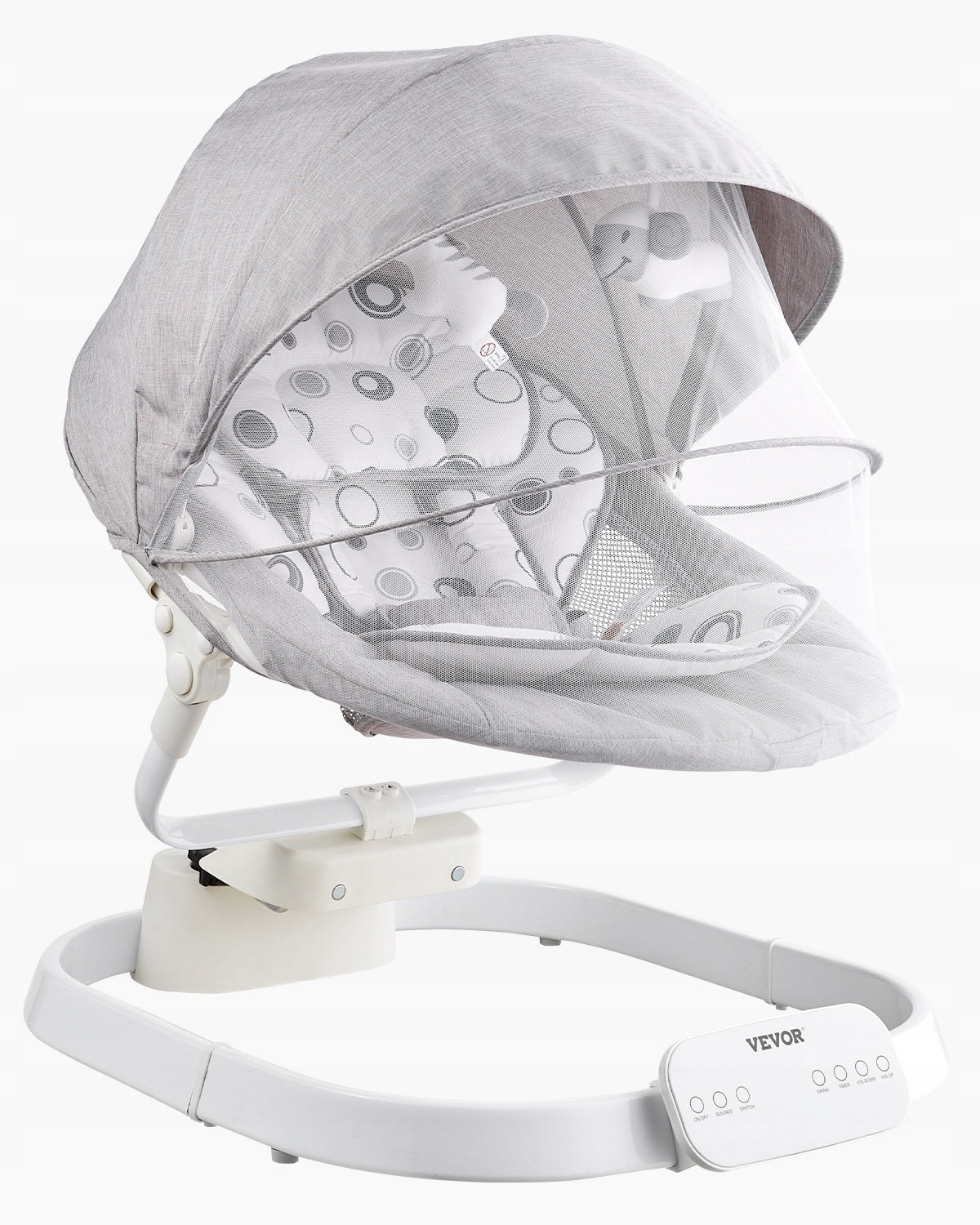 VEVOR ELECTRIC BABY SWING 3 SPEEDS REMOTE BLUETOOTH