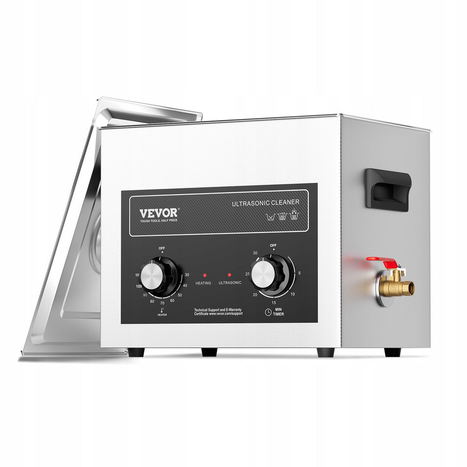 VEVOR 10L 240W ULTRASONIC CLEANER WITH TIMER AND HEATER STAINLESS STEEL BASKET