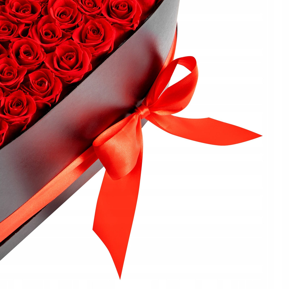 VEVOR 100 EVERLASTING ROSES IN HEART BOX ROMANTIC GIFT RED BOUQUET