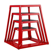 VEVOR 4-PIECE PLYOMETRIC BOXES 12-30 INCHES HEAVY-DUTY STEEL