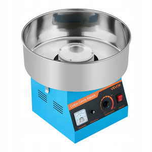 VEVOR 1000W COTTON CANDY MACHINE WITH 38CM STAINLESS STEEL BOWL